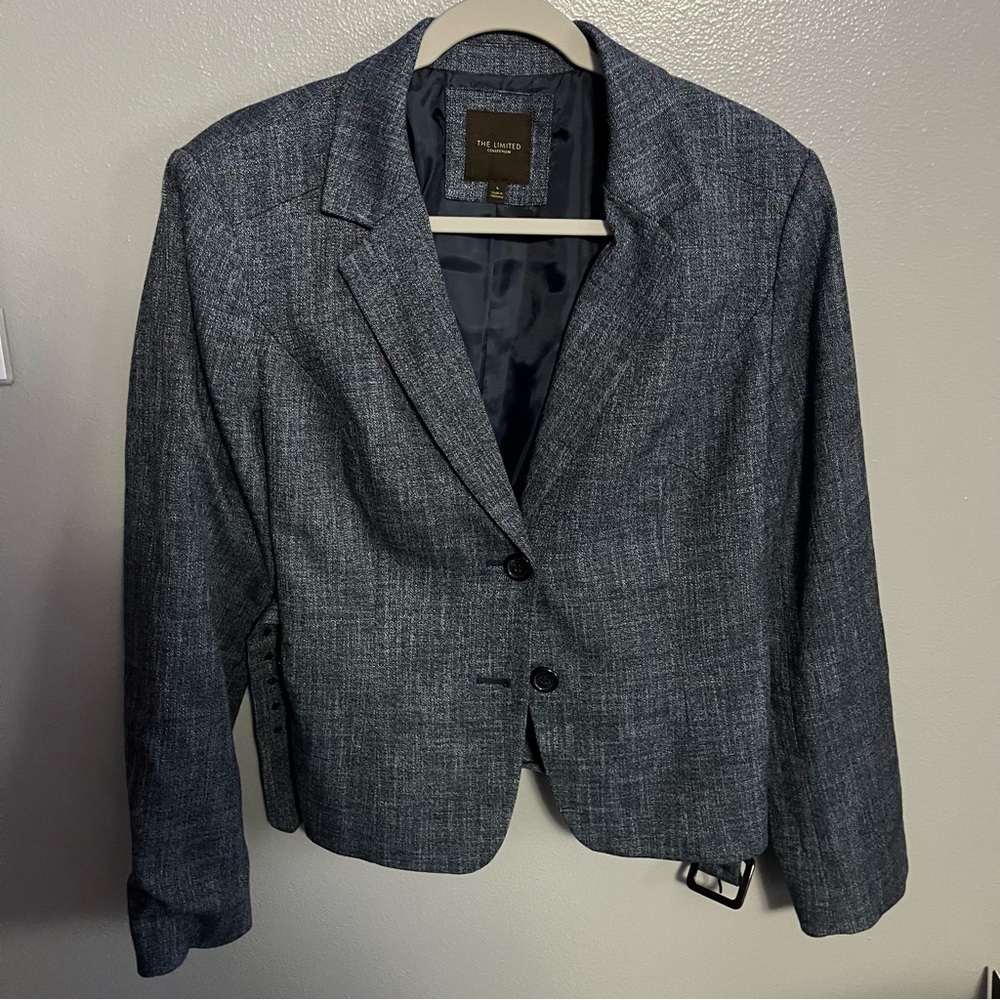 The limited collection size large blue pantsuit